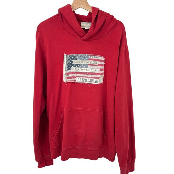 Denim & Supply RL Flag Patch Hoodie - Picture 1 of 4